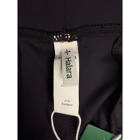 NWT Halara Pull On High Waisted Wide Leg Crop Trouser Pants Black Womens Size XL - Picture 6 of 9